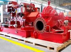 BƠM CỨU HỎA LY TÂM TRỤC NGANG RỜI TRỤC DẠNG 2 CỬA HÚT ĐỘNG CƠ DIESEL